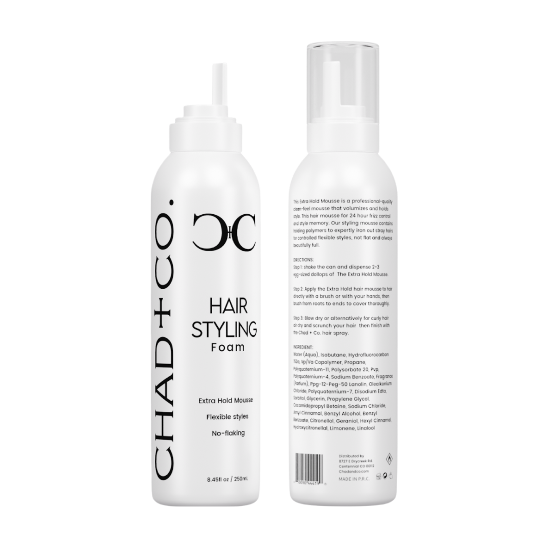 CHAD+CO. Hair styling Foam Delivers Maximum Volume Without the Weight