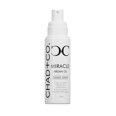 Chad + Co. Miracle Argan Oil Shine Spray bottle